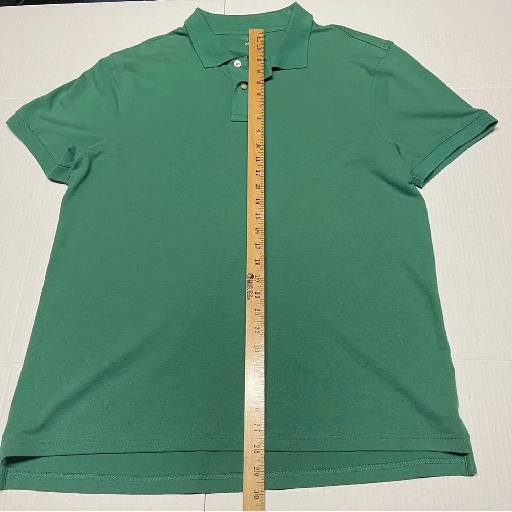 J.Crew Men’s Green XL Flex Pique Polo Shirt